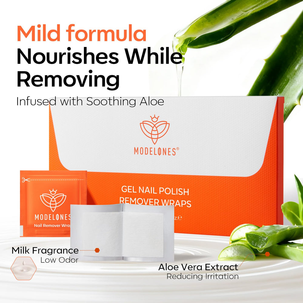modelones label showing ingredients list and aloe advantage