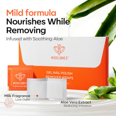 modelones label showing ingredients list and aloe advantage