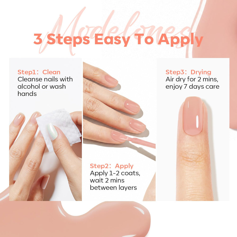 modelones lifestyle hand holding coffee showing natural polished look benefit