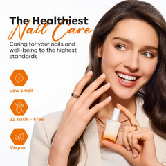 modelones hand lifestyle shot with natural manicure showcasing subtle tint and shine