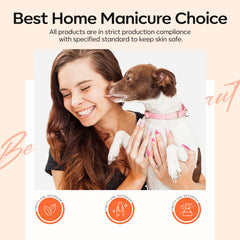 modelones manicure in a home setting, salon-quality results at home