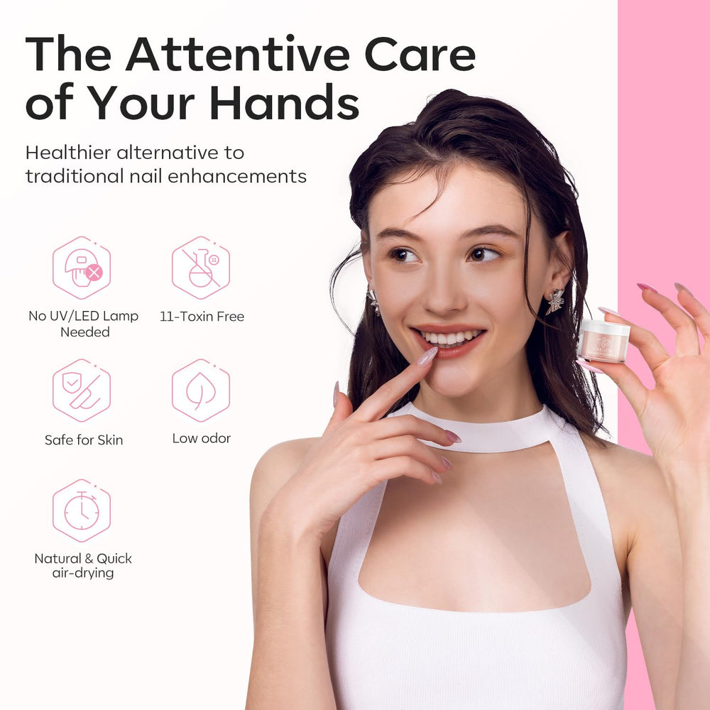 modelones finished manicure on hands highlighting wearable neutral elegance
