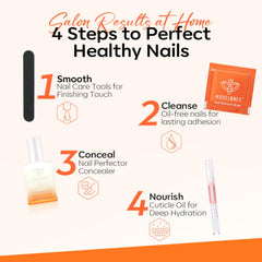 modelones lifestyle manicure scene showing polished, healthy-looking nails
