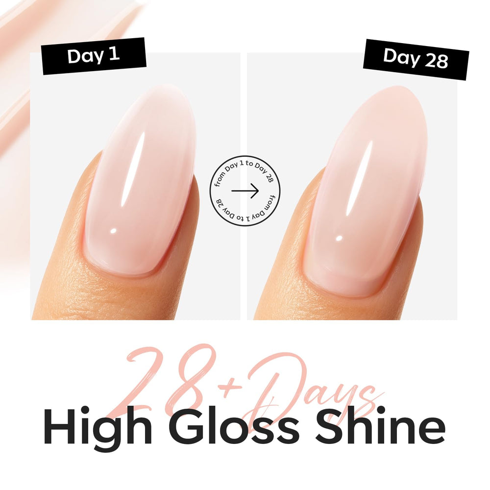 modelones in hands during manicure showing salon-ready long-lasting shine benefit