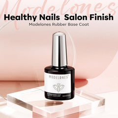 modelones manicure lifestyle scene showing natural polished strengthened nails