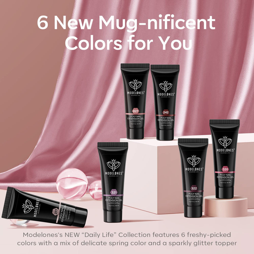 modelones lifestyle salon setting with tools and gels illustrating at-home professional results