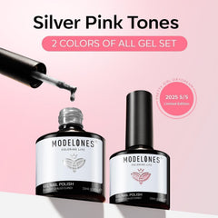 modelones salon scene with cured nails showing glossy cat-eye and multichrome shine