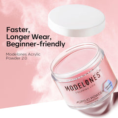 modelones salon table lifestyle shot showing professional manicure results