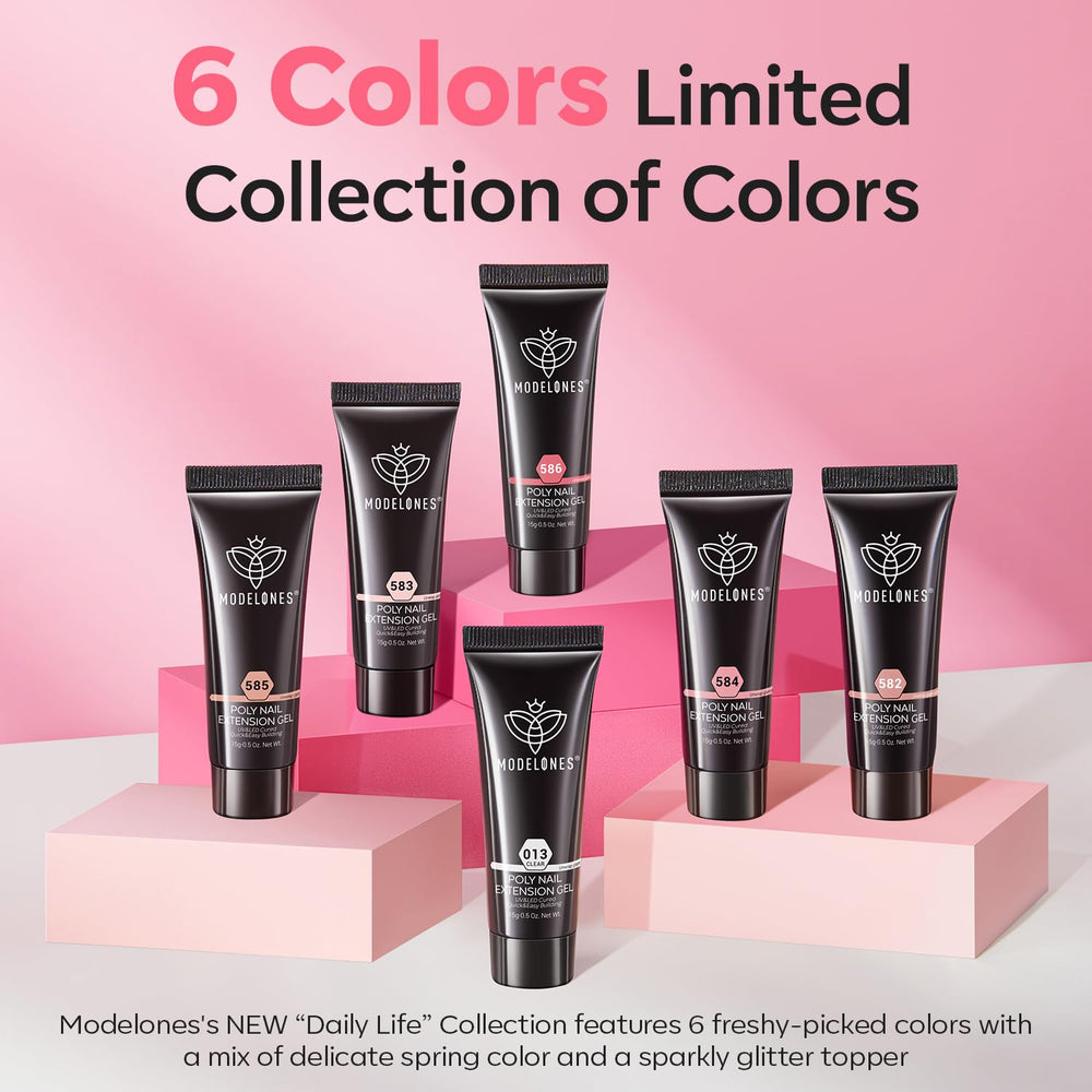 modelones lifestyle spring manicure on model hands showcasing soft glossy finish benefit