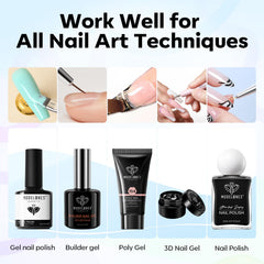 Modelones liner brush creating fine lines for crisp nail art accents