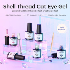 modelones magnet demonstrating cat-eye stripe formation for salon-style reflection benefit