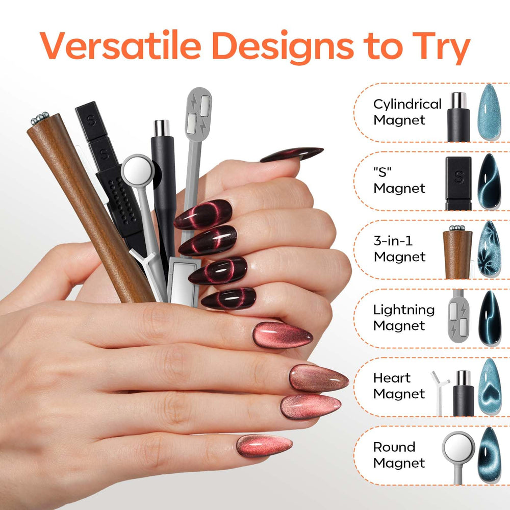 modelones magnets held in hand to show compact size and portability
