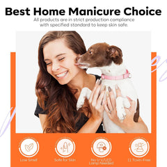 modelones monomer in a clean studio setting showing DIY at-home salon convenience