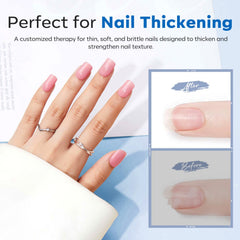 modelones nail apex before and after demonstrating added strength