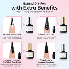 modelones nail art application in use demonstrating easy DIY results