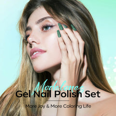 modelones ombre nail art using kit shades, showcases creative styling