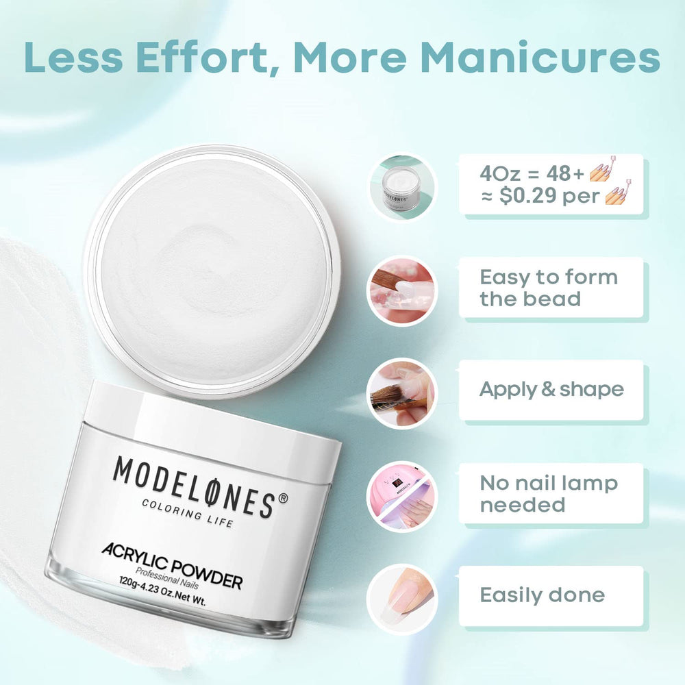 modelones nail extension application in progress demonstrating reliable sculpting benefit