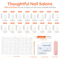 modelones kit contents with glue tabs file cuticle stick for quick application