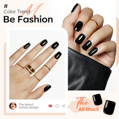 modelones press-on nails applied on hand showing instant polished look