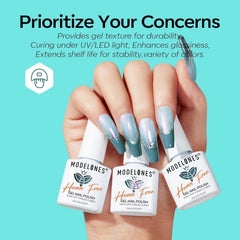 modelones user creating cat-eye manicure at home showing quick DIY benefit