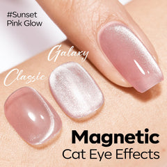 modelones close-up texture of iridescent gel showing holographic sparkle for dramatic nails