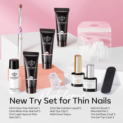 modelones poly gel tubes closeup showing texture control and three essential shades