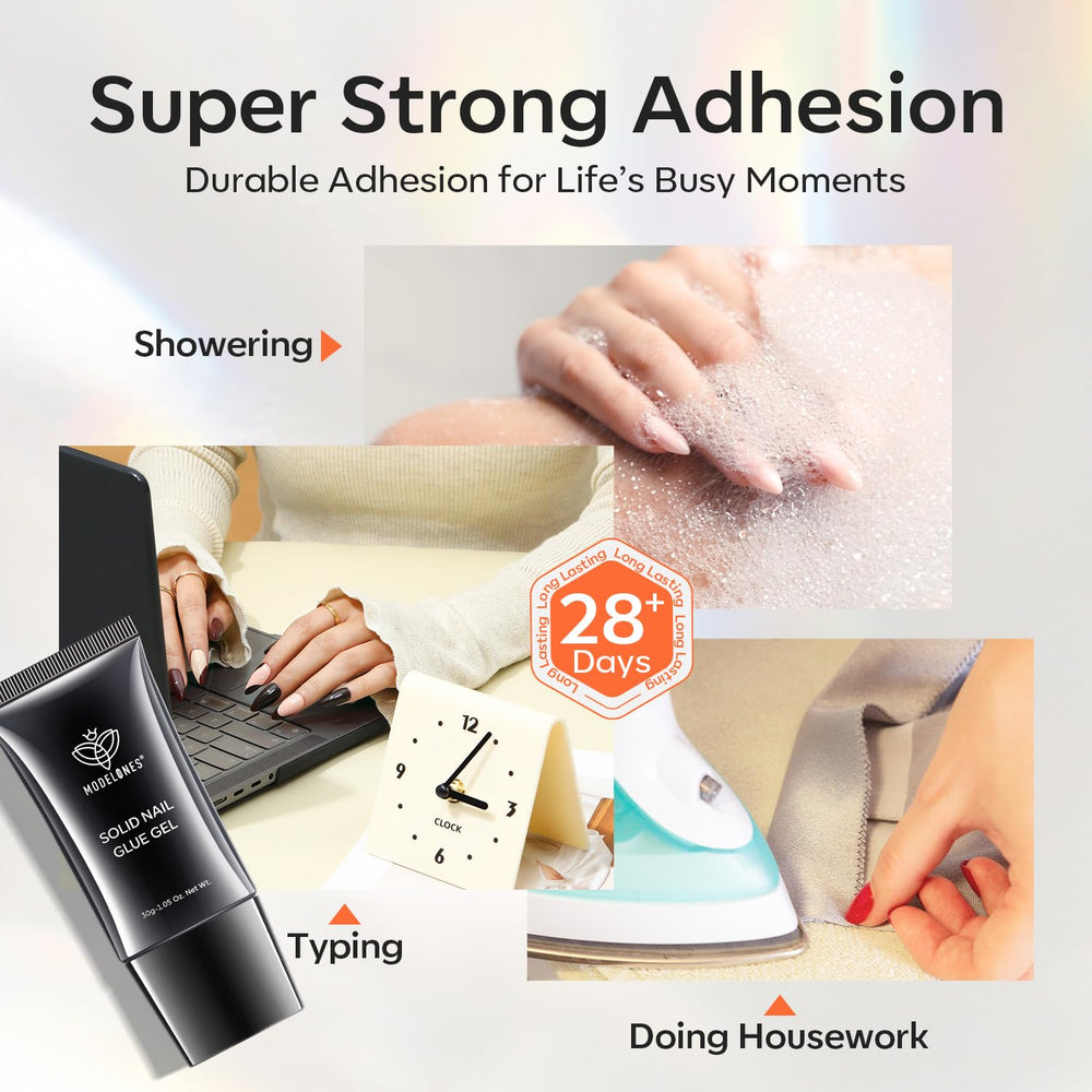 modelones bonded press-on nails showing long-lasting adhesion benefit