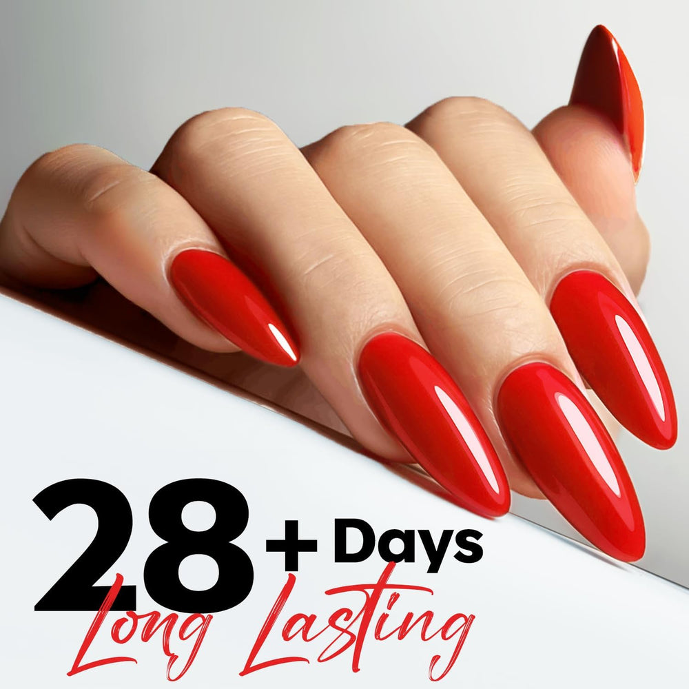 modelones red gel brush close-up demonstrating smooth bristles for even application benefit