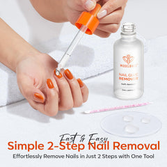 modelones before and after residue lift demonstrating clean nails benefit