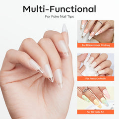 modelones securing rhinestone to nail demonstrating reliable decoration hold