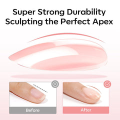 modelones rubber base gel texture close-up demonstrating smooth self-leveling