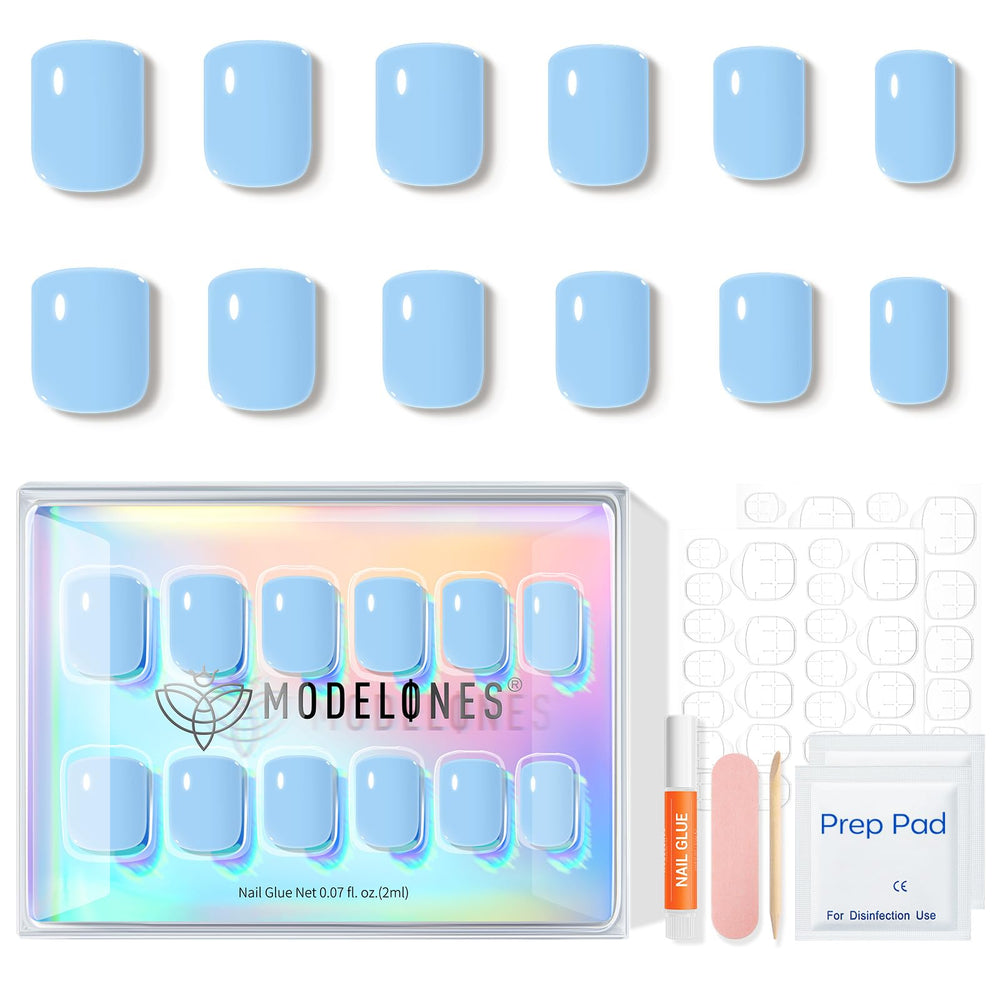 modelones nail beside finger showing true-to-scale fit advantage