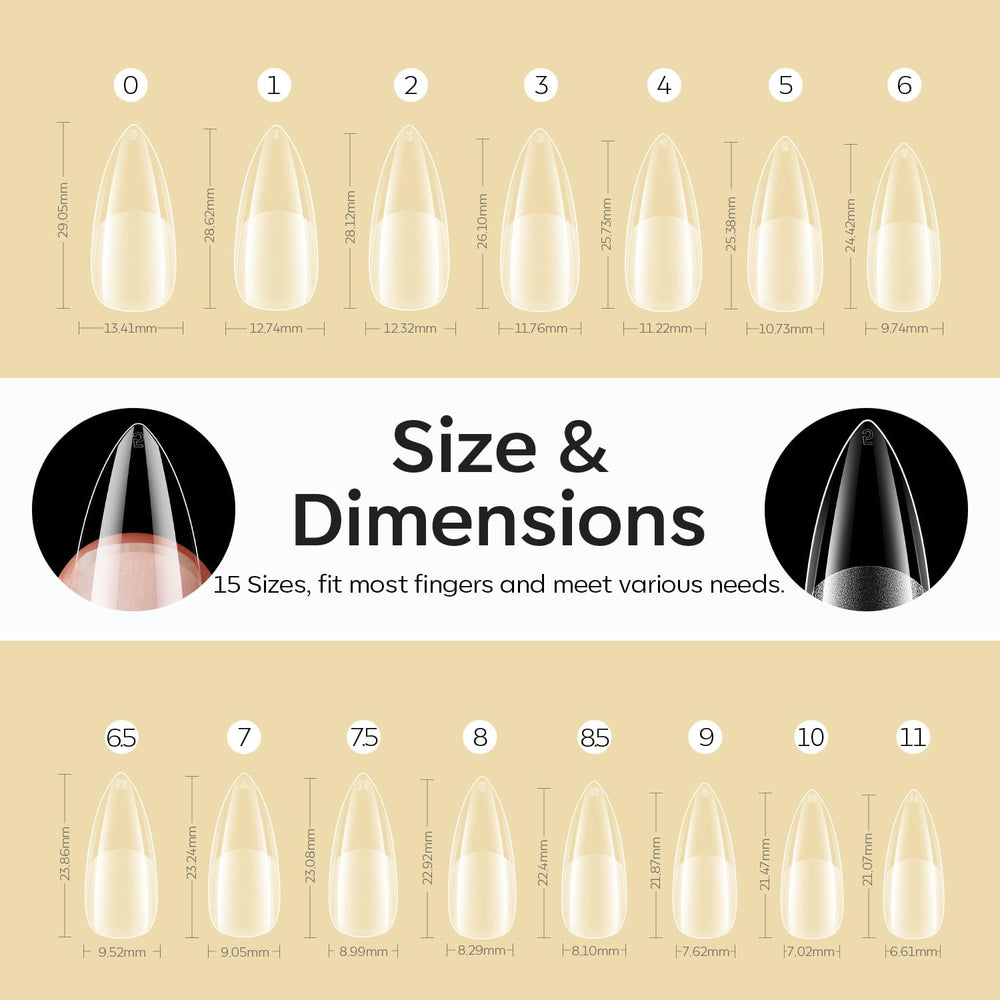 modelones scale comparison on hand showing natural look and comfortable length