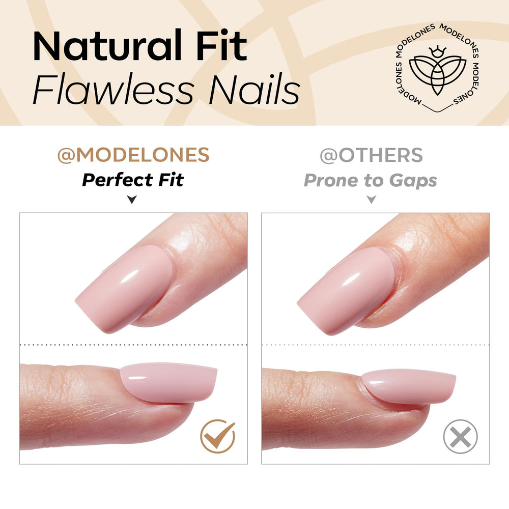modelones scale comparison on hand showing extra short length for everyday practicality