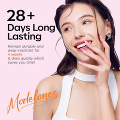 modelones bottle next to ruler scale reference showing 7ml size and travel-friendly kit