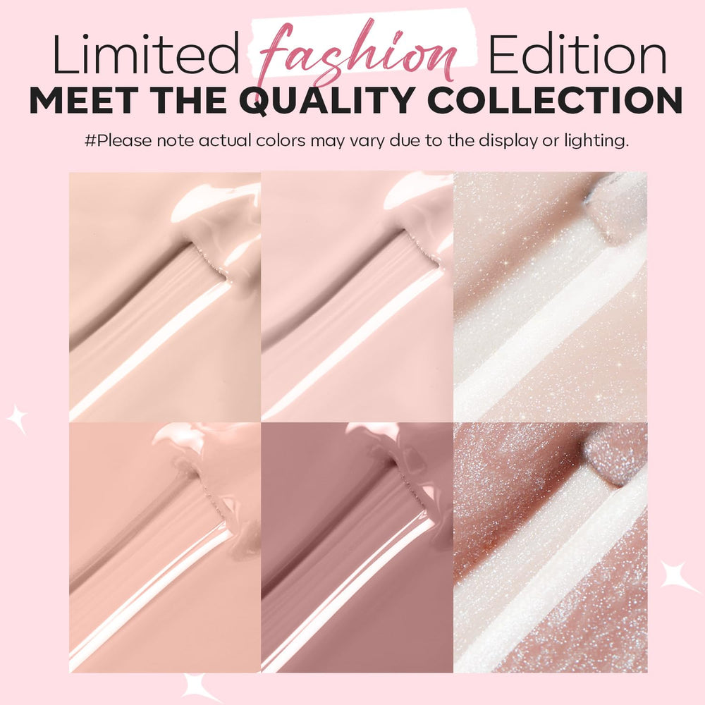 modelones shades laid flat demonstrating color range and mixability
