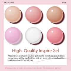 modelones sheer pink swatch on hand showing soft, buildable color benefit
