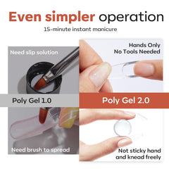 modelones gel jar next to nail stick showing scale and control