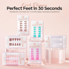 modelones size comparison on toes illustrating correct fit guidance