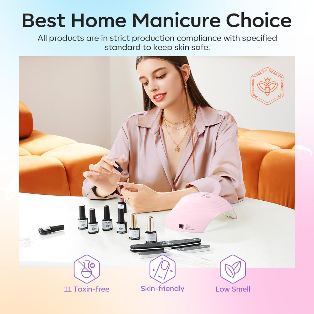 modelones size scale with bottle in hand showing 7ml volume, travel-friendly benefit