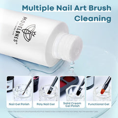 modelones clear liquid texture close-up showing low-odor, smooth-spread benefit