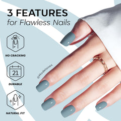 Modelones glue and adhesive tabs displayed for long-lasting or gentle wear