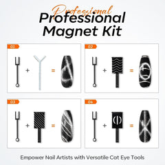 modelones compact storage case open with organized magnet pieces visible