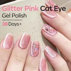 modelones swatch on dark base showing intense silver-pink multichrome shimmer