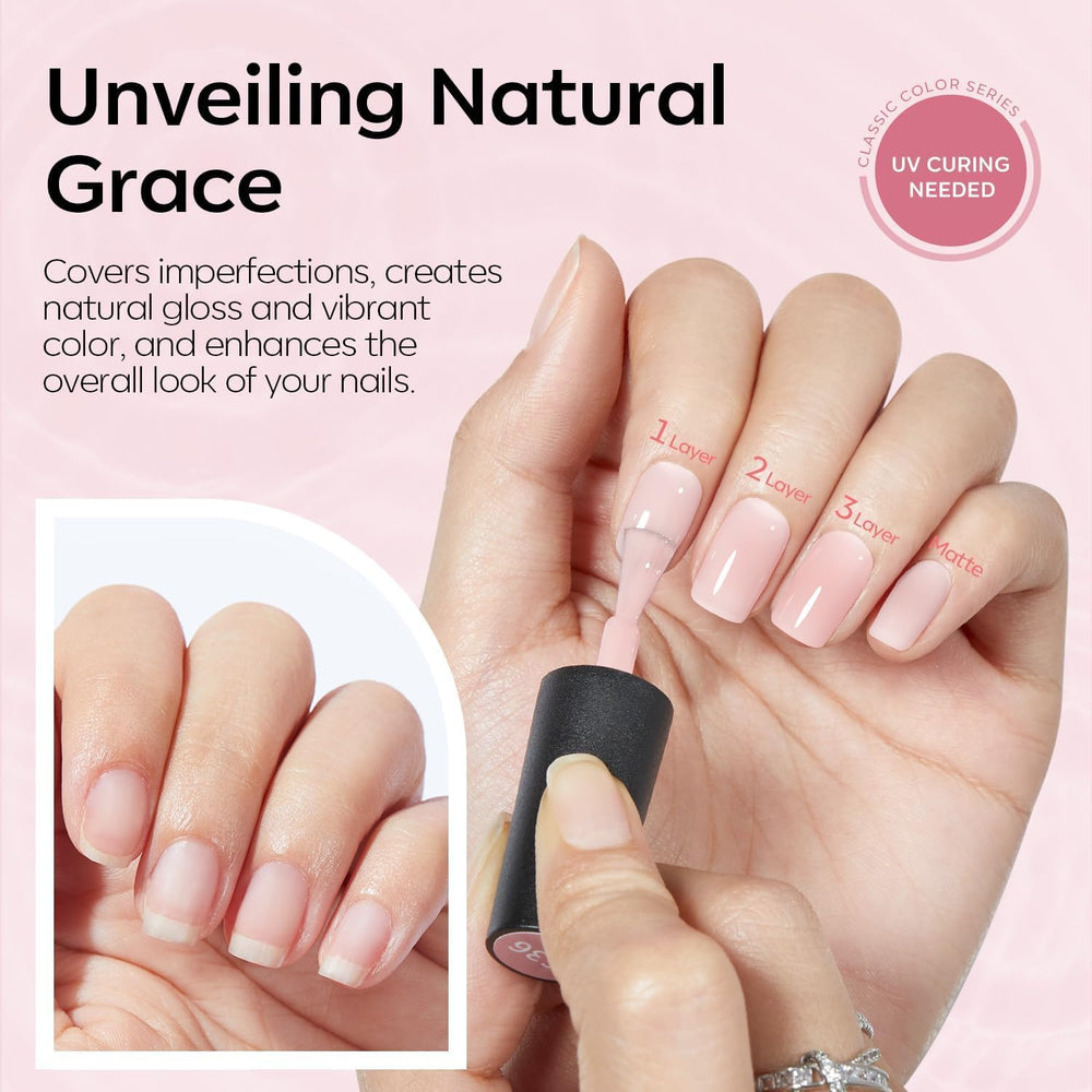 modelones swatch wheel displaying black and milky pink wearable shades benefit