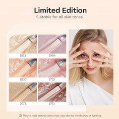 modelones swatch strip displaying six neutral shades benefit: choose matching skin tones