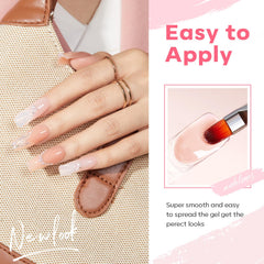 modelones texture brush stroke showing gel clarity and buildable consistency benefit
