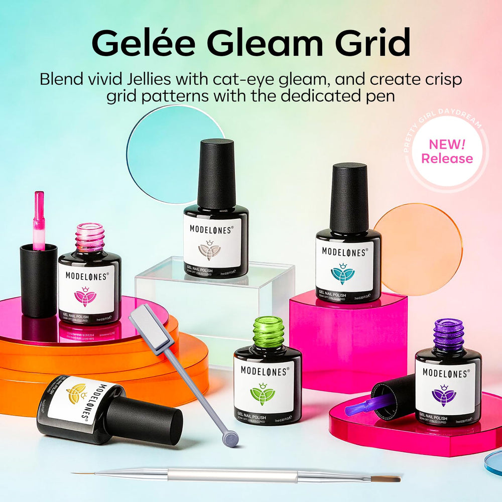 modelones texture brush stroke showing smooth, streak-free gel application