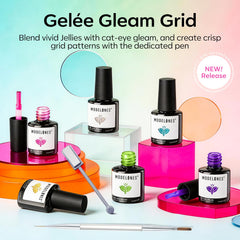 modelones texture brush stroke showing smooth, streak-free gel application