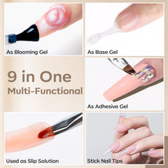 modelones gel texture closeup demonstrating crystal-clear finish and smooth spread
